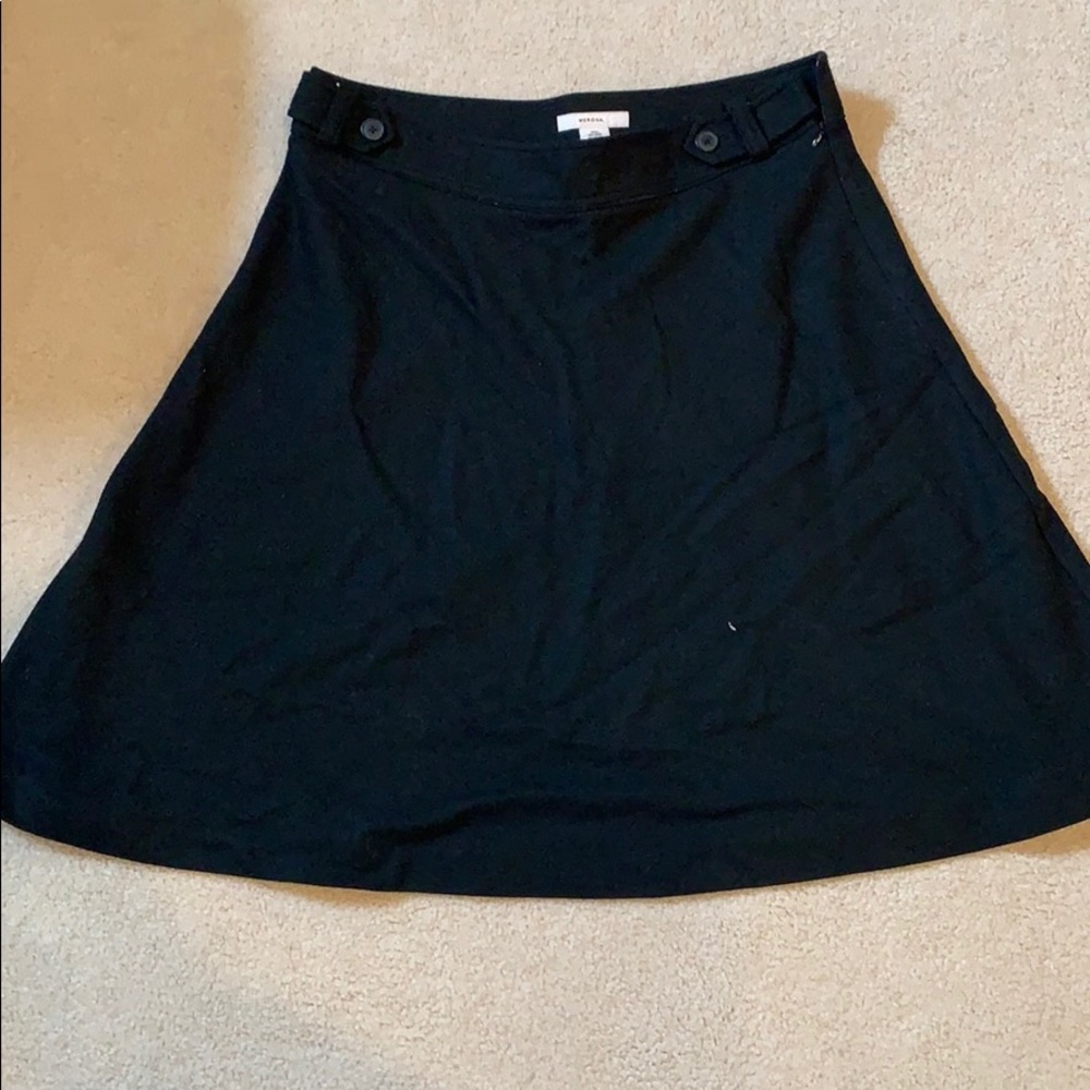 Black and grey a-line skirts